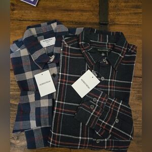 Nordstrom Men's Striped Flannel Shirts Size L